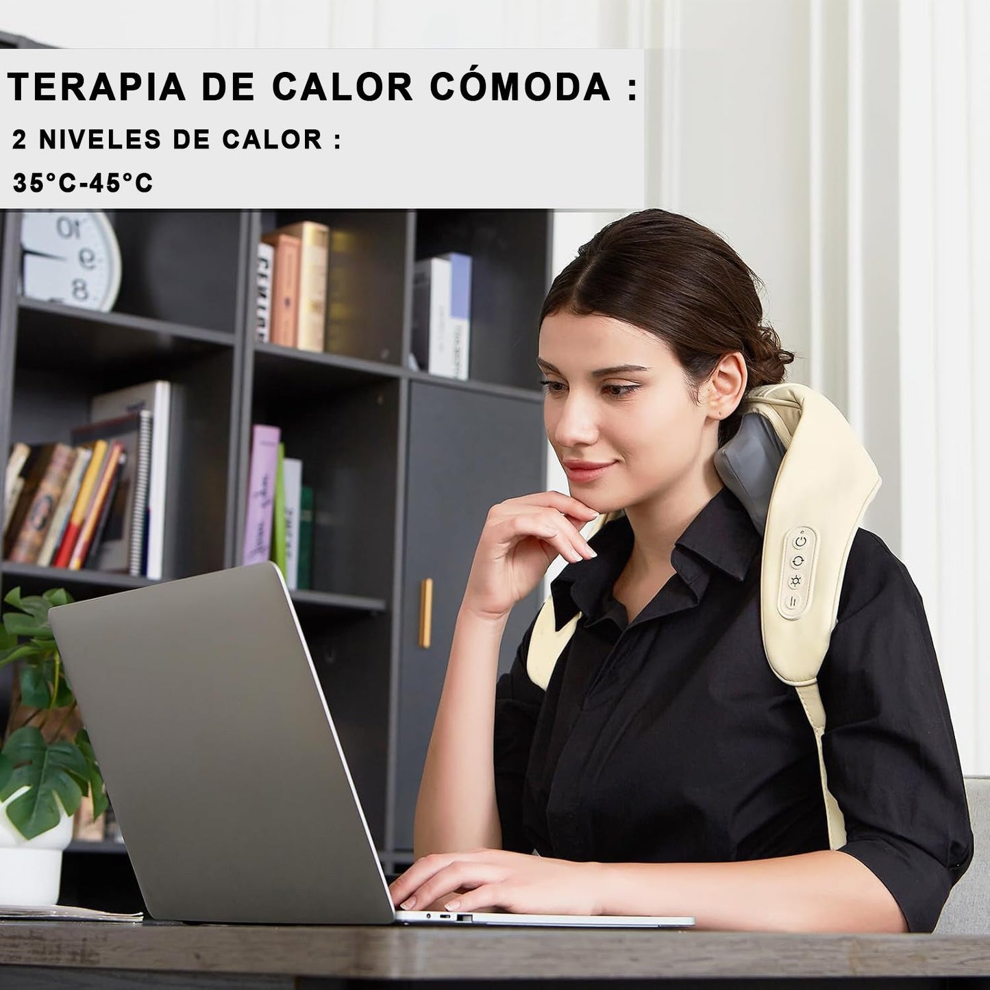 Massageador de Pescoço e Ombros com Calor
